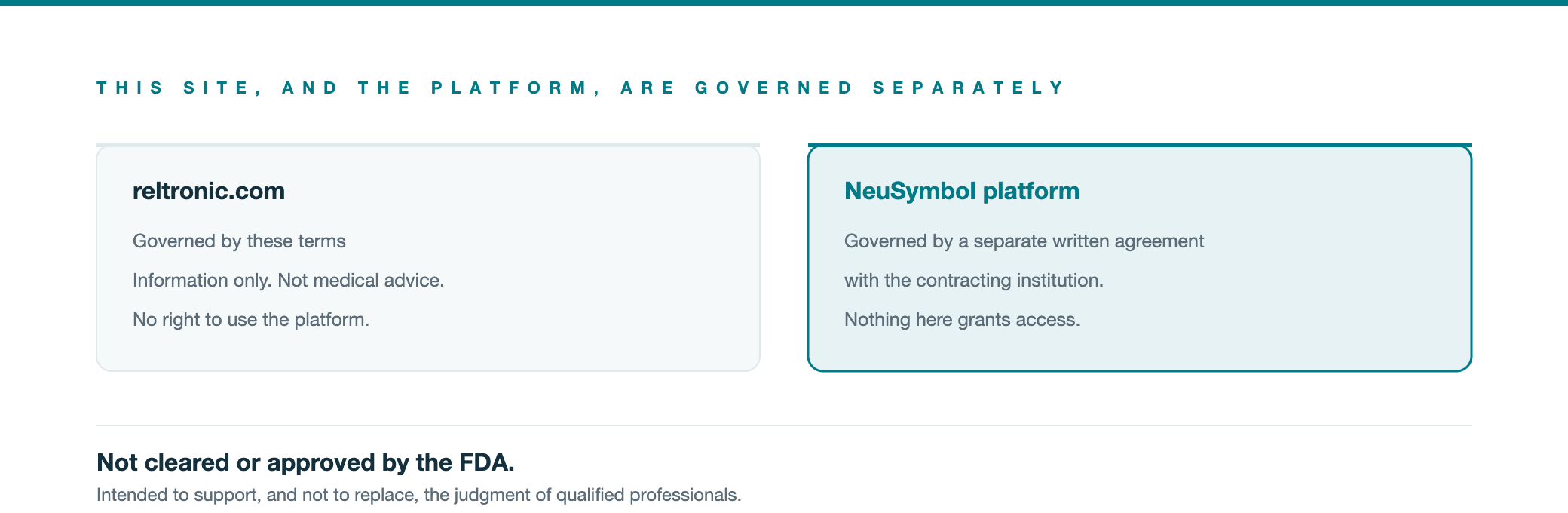 This website and the NeuSymbol platform are governed by separate agreements.